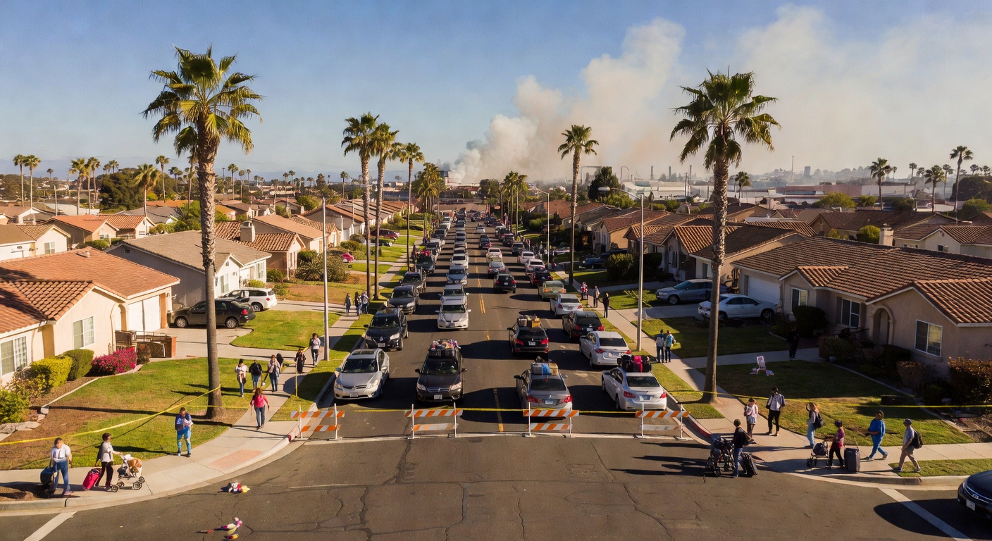 Residents evacuate as chemical tank threatens explosion in Garden Grove