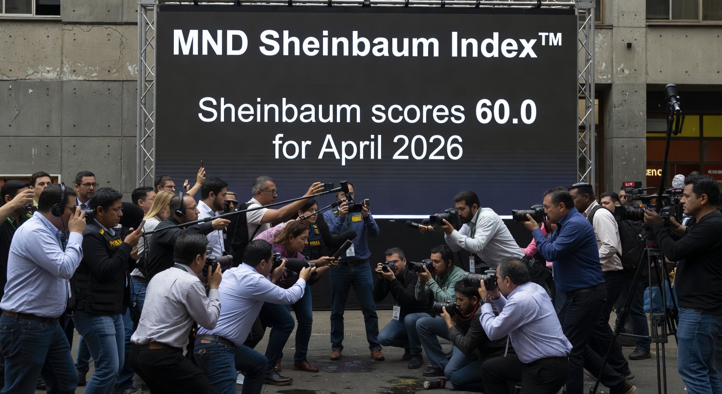 The MND Sheinbaum Index™: Sheinbaum scores 60.0 for April 2026