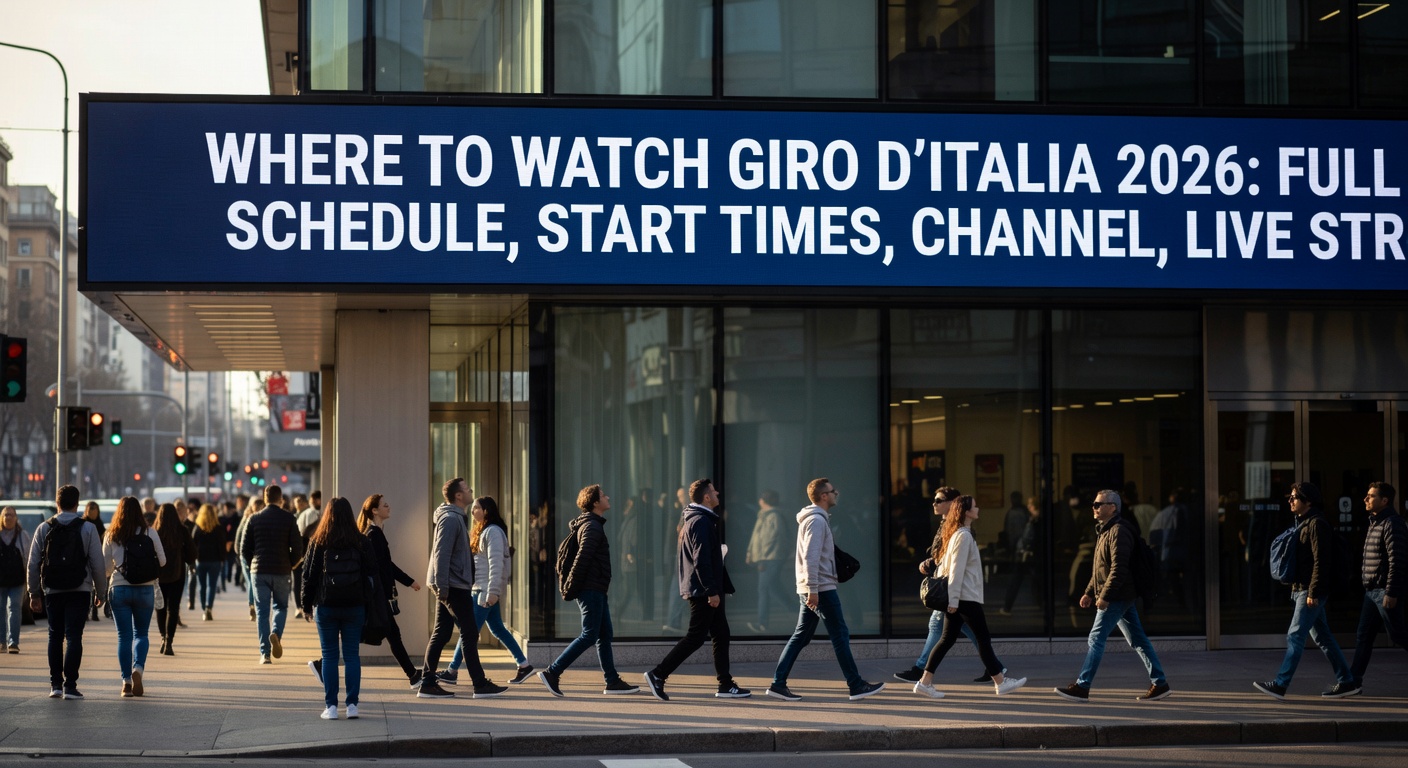 Where to watch Giro d'Italia 2026: Full schedule, start times, channel, live stream for cycling stage race