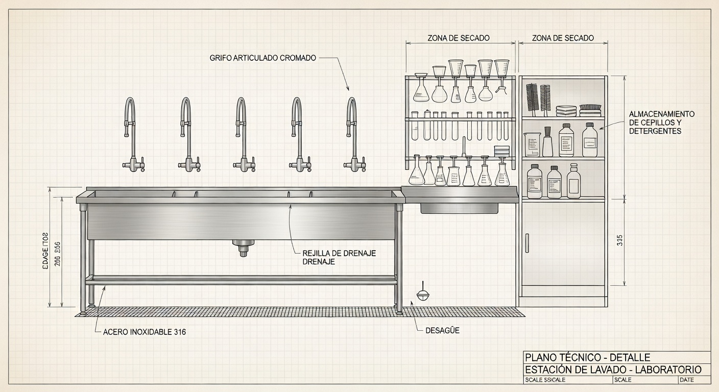 Ubicación de Duchas de Emergencia: Imagen principal