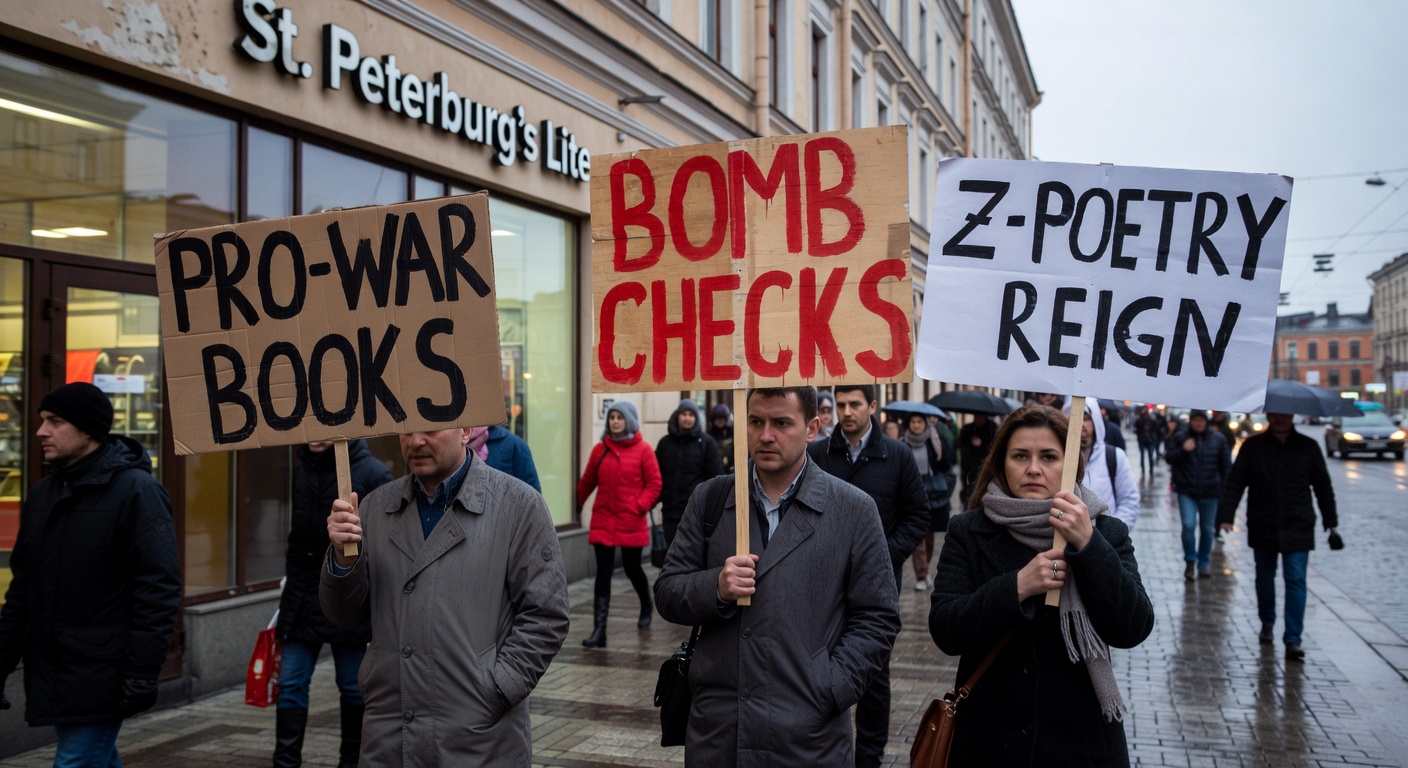Pro-War Books, Bomb Checks and Z-Poetry Reign at St. Petersburg’s Literary Fair