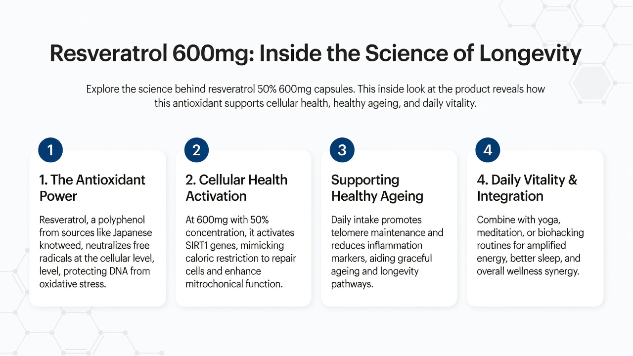 Resveratrol 600mg: Inside the Science of Longevity