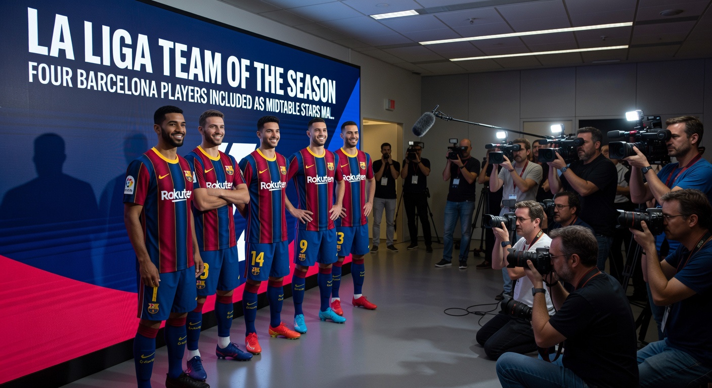 La Liga Team of the Season: Four Barcelona players included as midtable stars make impact