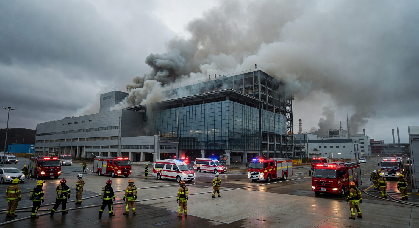 Fire Breaks Out at SK Hynix Semiconductor Facility in Icheon