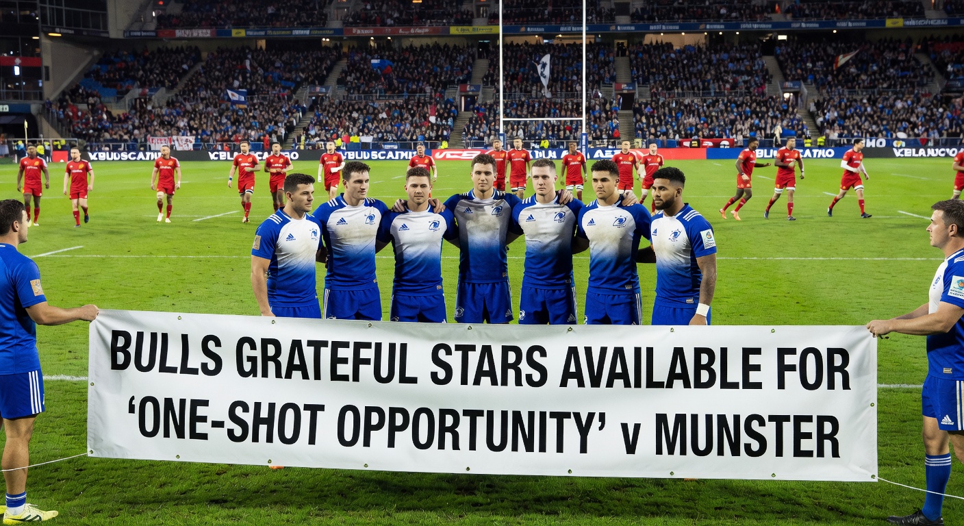 Bulls grateful star players are available for ‘one-shot opportunity’ v Munster