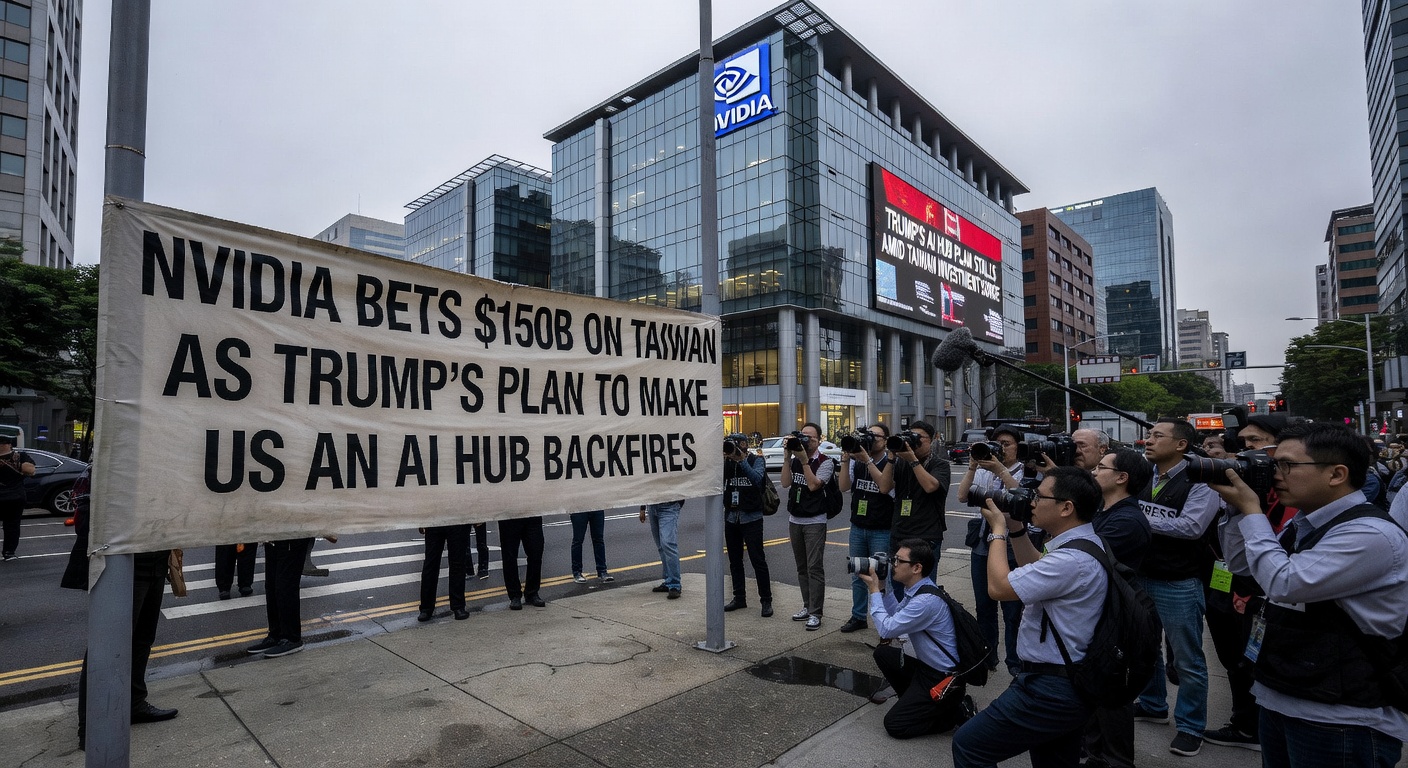 Nvidia bets $150B on Taiwan as Trump's plan to make US an AI hub backfires