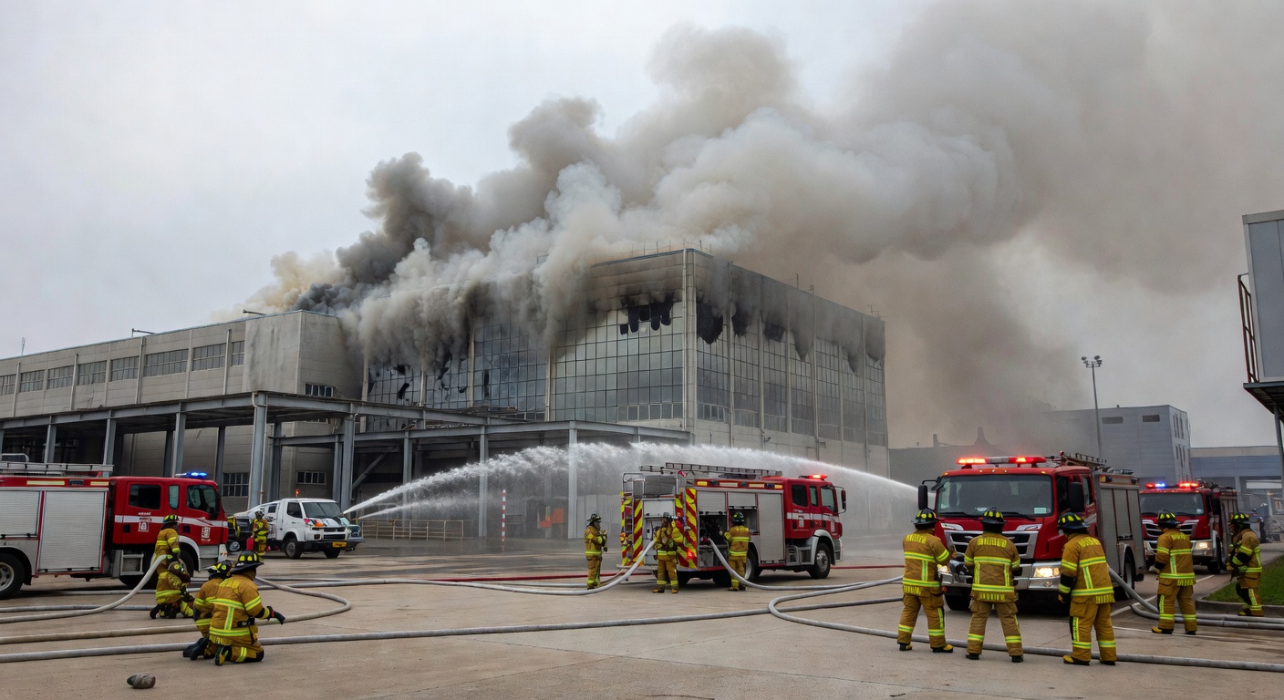 Fire Breaks Out at SK Hynix Semiconductor Facility in Icheon