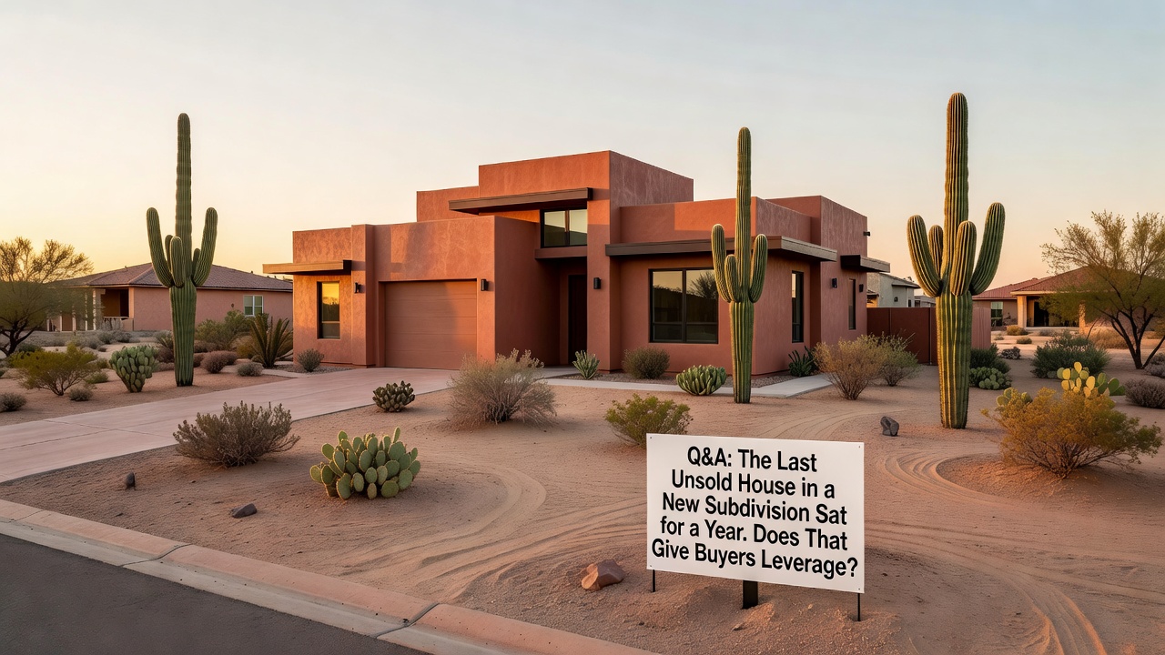 Hero image for Q&A: The Last Unsold House in a New Subdivision Sat for a Year. Does That Give Buyers Leverage?