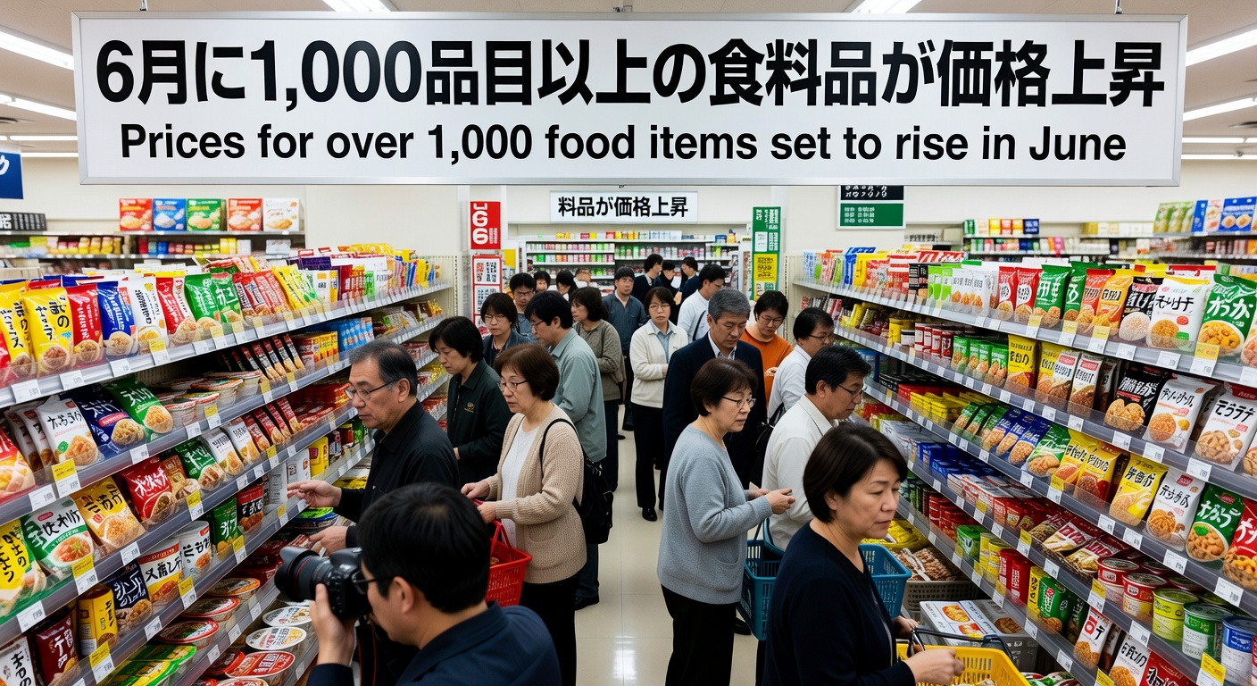 Prices for over 1,000 food items in Japan set to rise in June