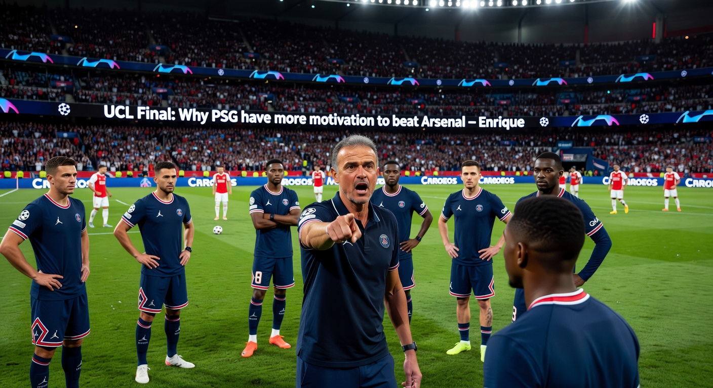 UCL Final: Why PSG have more motivation to beat Arsenal – Enrique