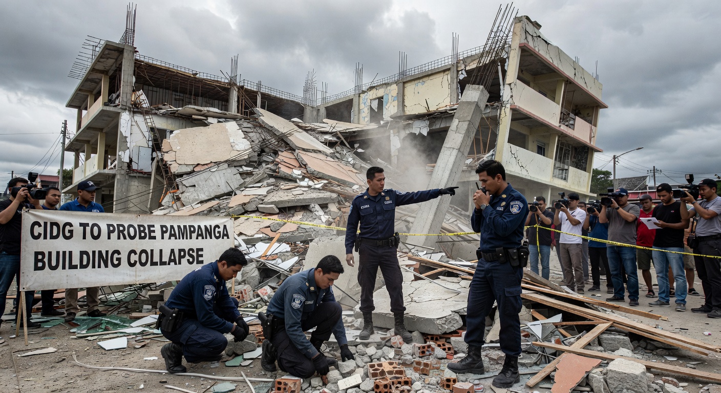 CIDG to probe Pampanga building collapse