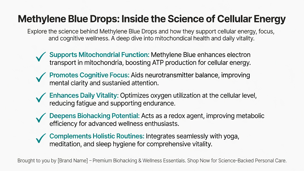 Methylene Blue Drops: Inside the Science of Cellular Energy