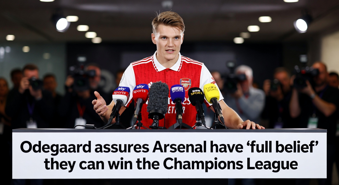 Odegaard assures Arsenal have “full belief” they can win the Champions League