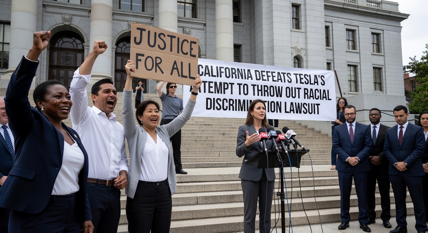California defeats Tesla's attempt to throw out racial discrimination lawsuit