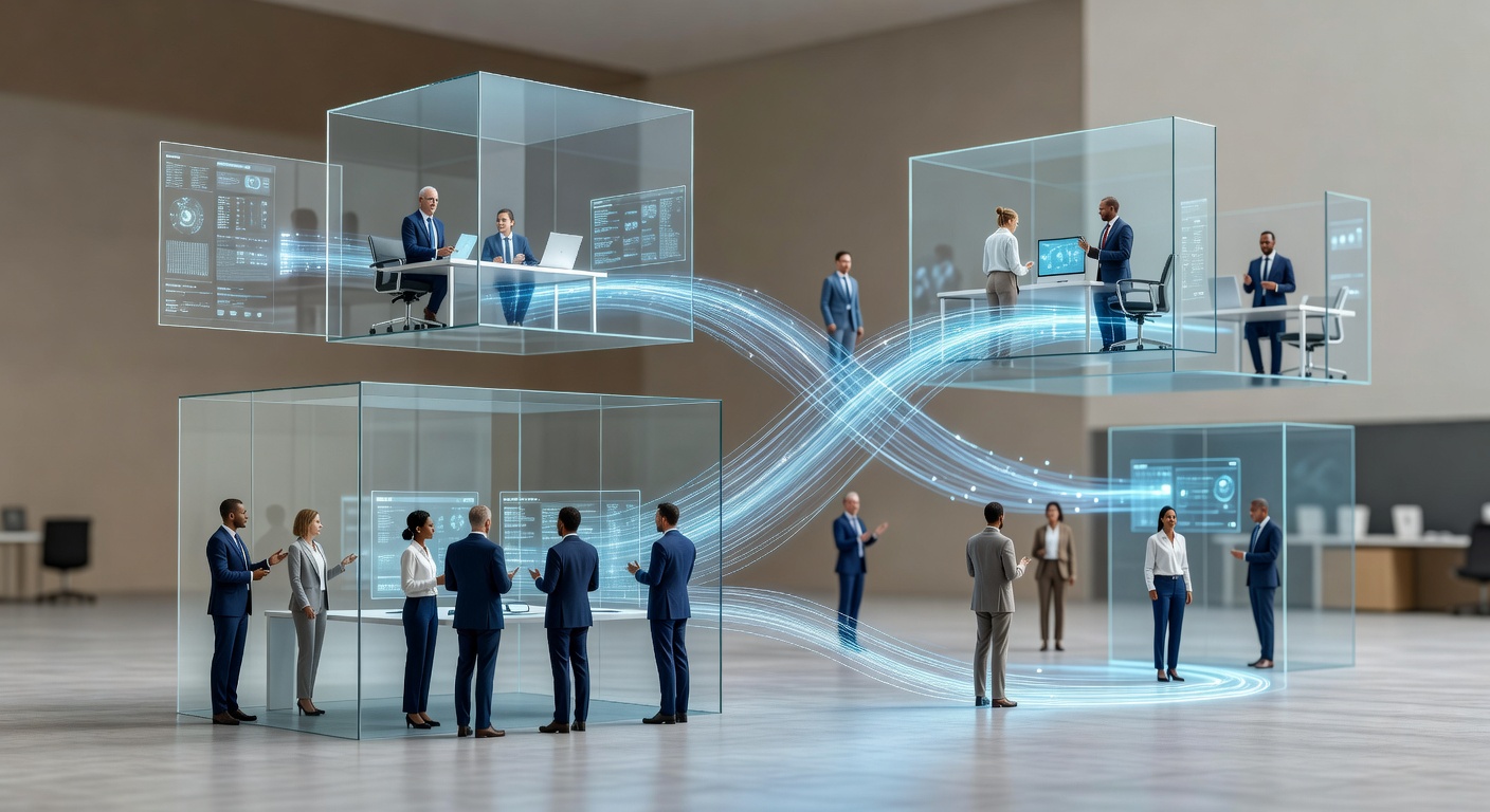 Cómo Office 365 impulsa la colaboración en equipos remotos y híbridos: Concepto visual