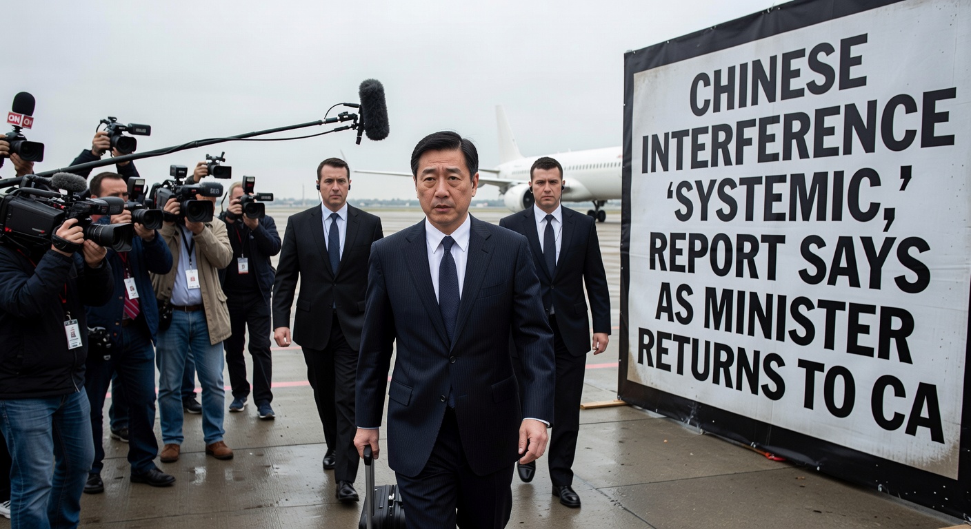 Chinese interference ‘systemic,’ report says as minister returns to Canada