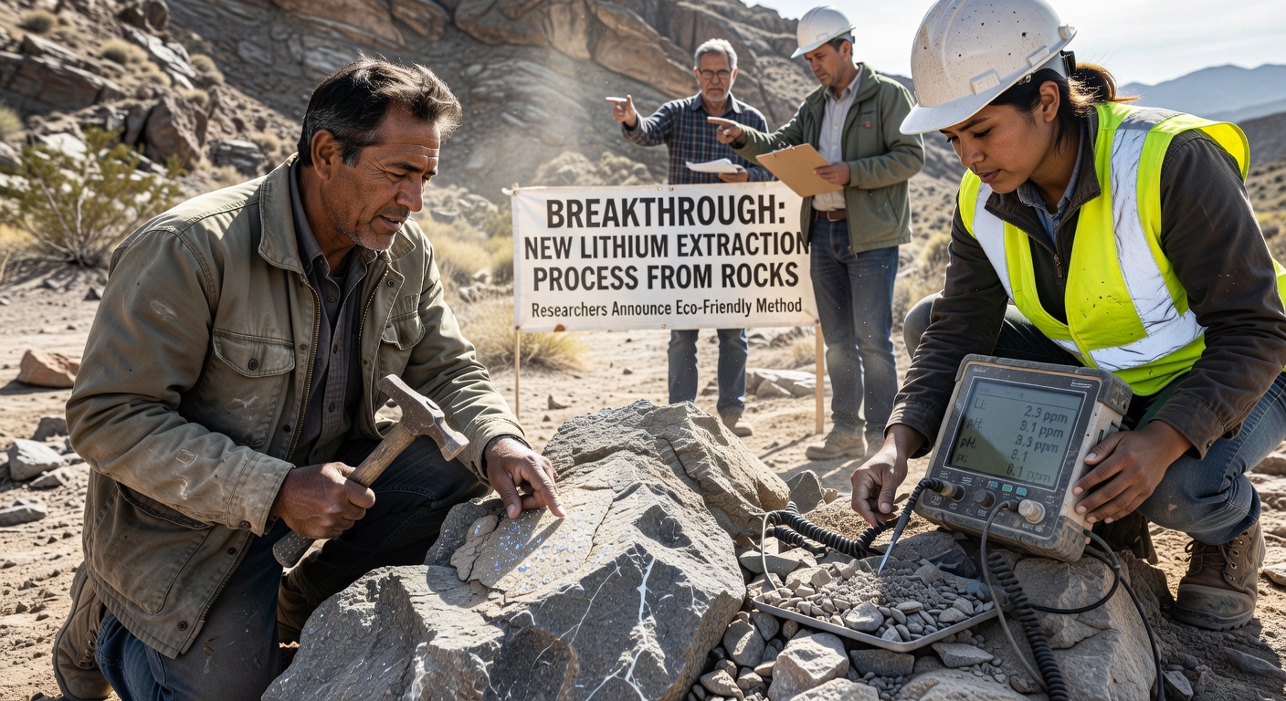 Researchers develop a new process to get lithium out of rocks