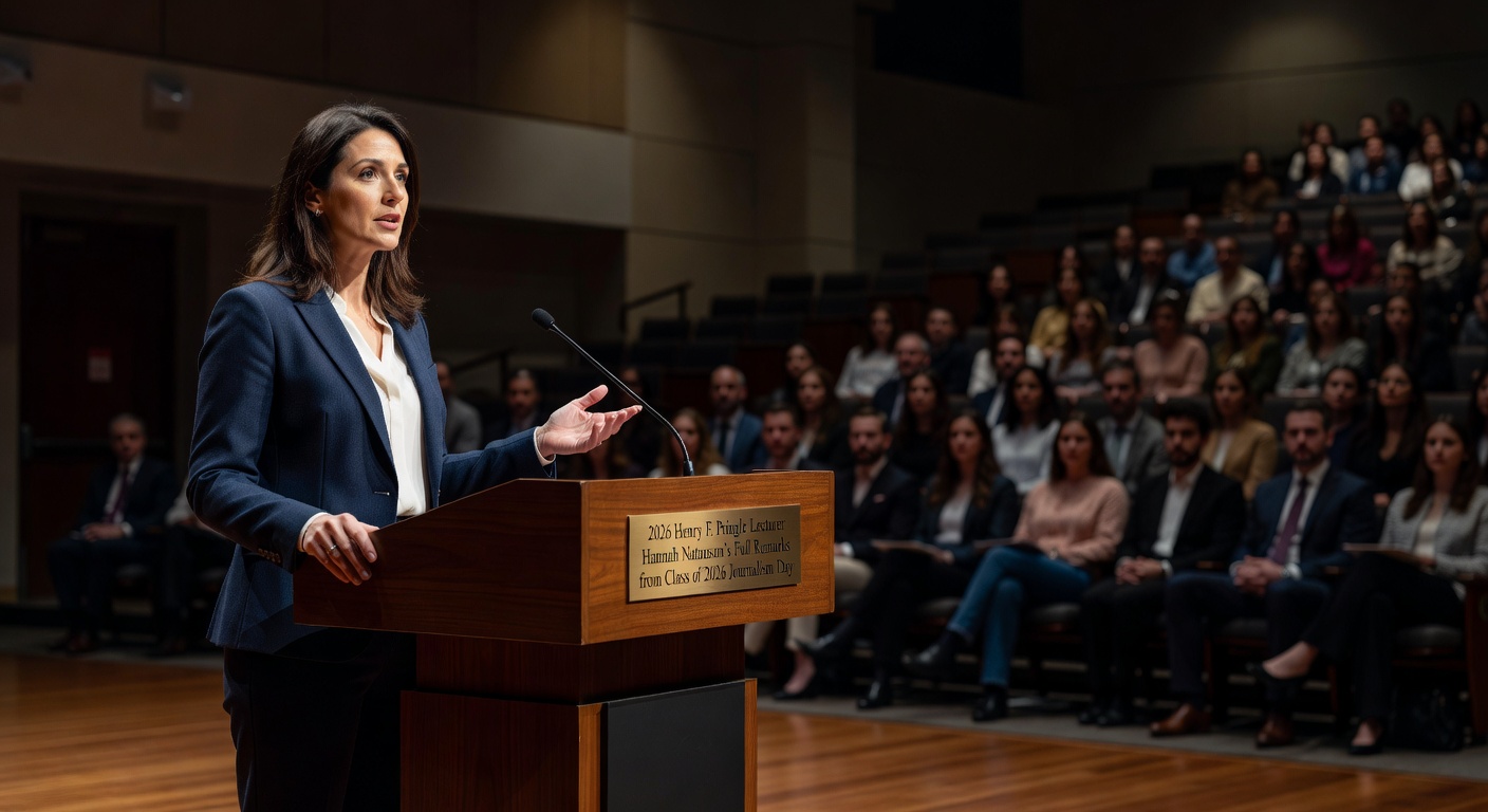 2026 Henry F. Pringle Lecturer Hannah Natanson's Full Remarks from Class of 2026 Journalism Day