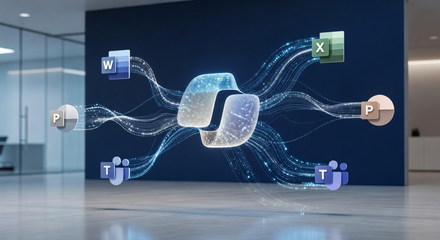 Copilot en Office 365: el asistente inteligente que transforma la productividad empresarial: Concepto visual