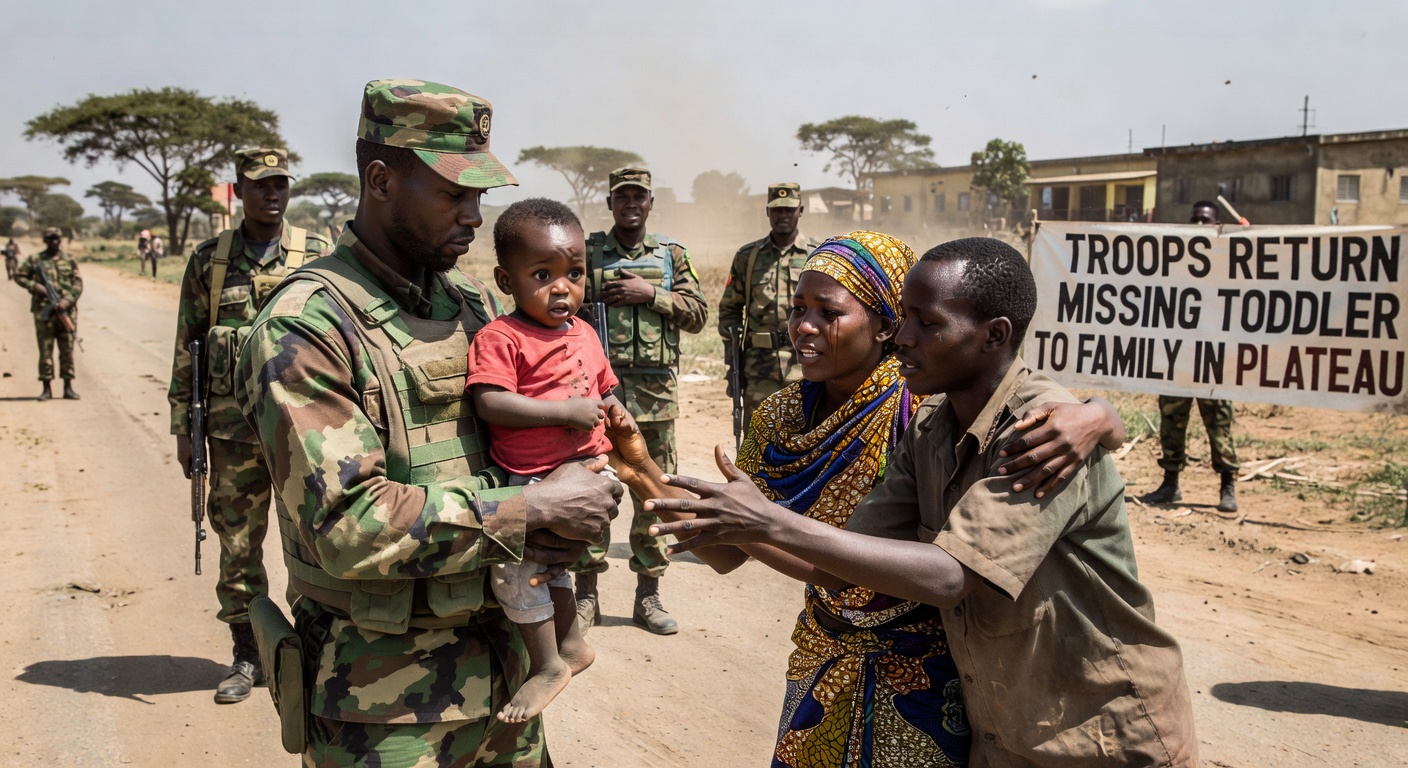 Troops return missing toddler to family in Plateau