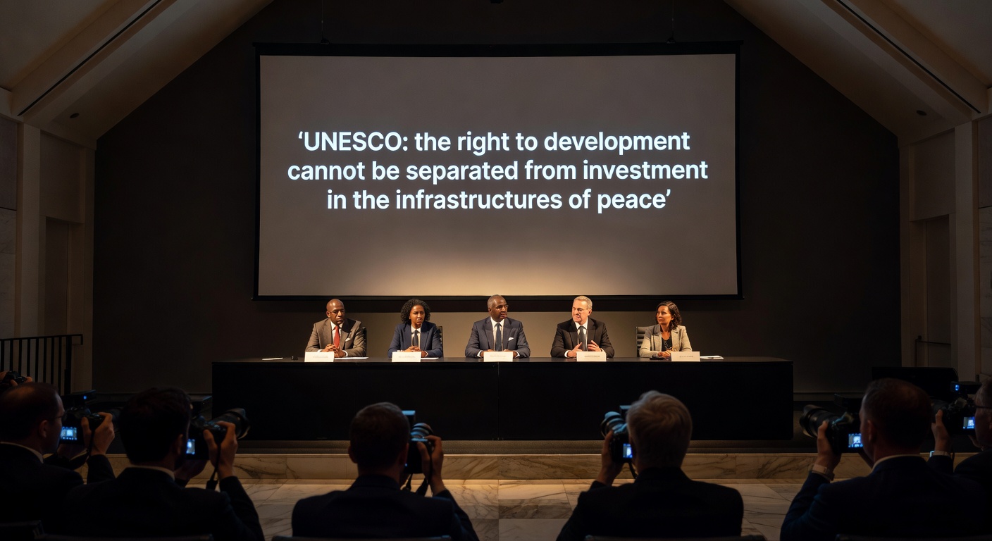 UNESCO: the right to development cannot be separated from investment in the infrastructures of peace