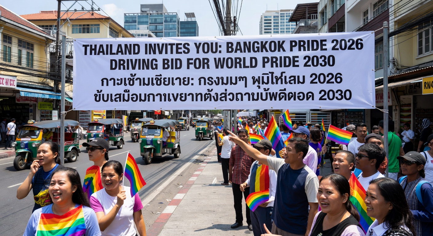 Thailand invites public to Bangkok Pride 2026, driving bid for World Pride 2030