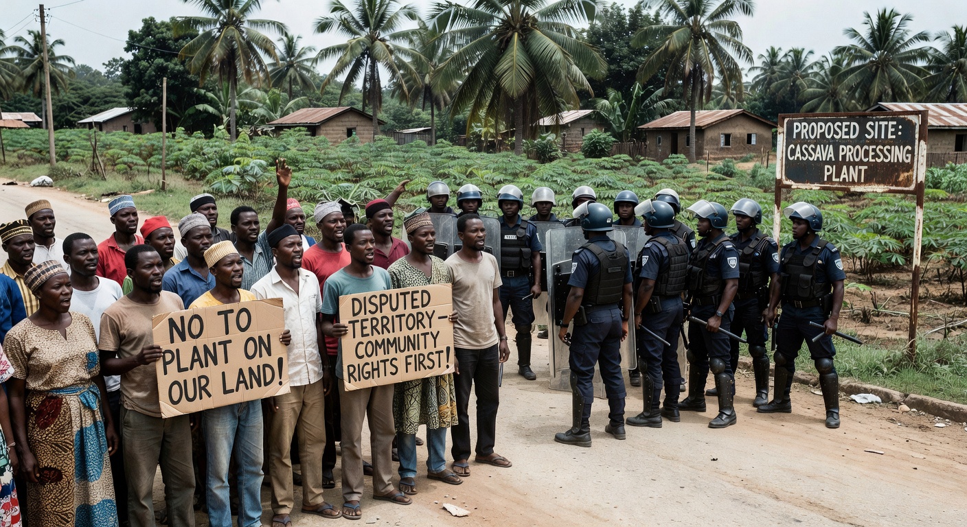 Tension in Abia community over proposed cassava processing plant on disputed land