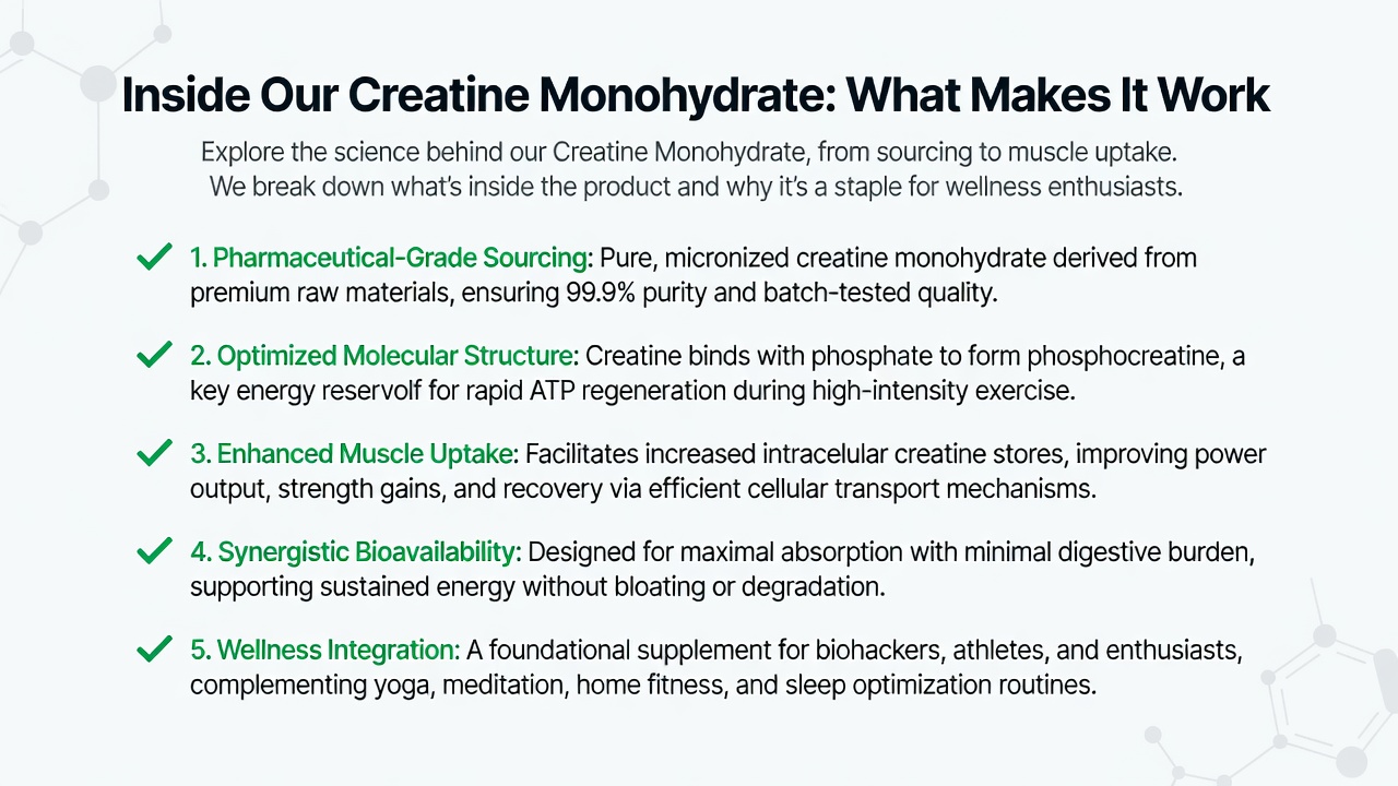 Inside Our Creatine Monohydrate: What Makes It Work