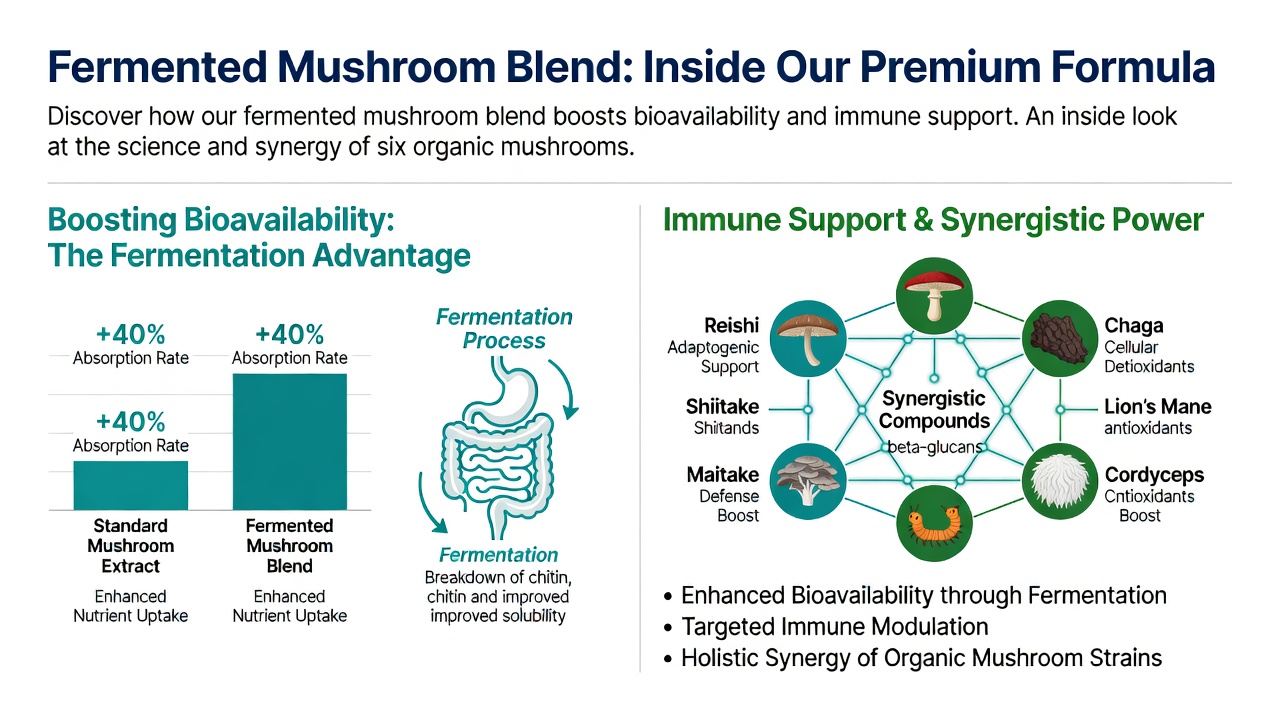 Fermented Mushroom Blend: Inside Our Premium Formula