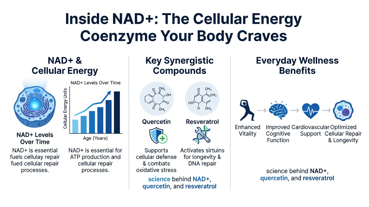 Inside NAD+: The Cellular Energy Coenzyme Your Body Craves