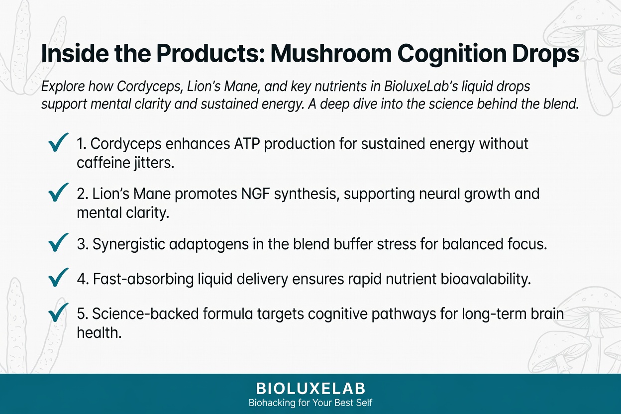Inside the Products: Mushroom Cognition Drops