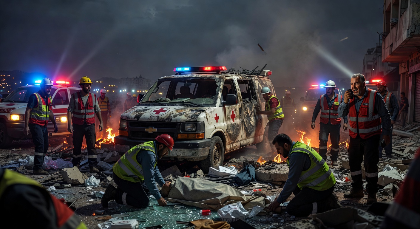 Israeli Air Strikes Kill Paramedics in Southern Lebanon as Rescue Teams Targeted