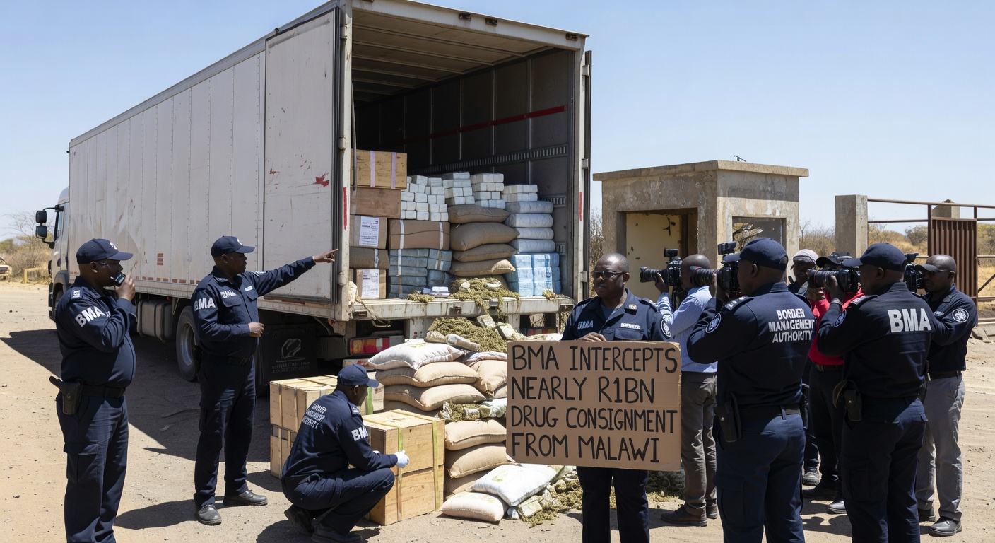 BMA intercepts truck travelling from Malawi with nearly R1bn drug consignment at Beitbridge
