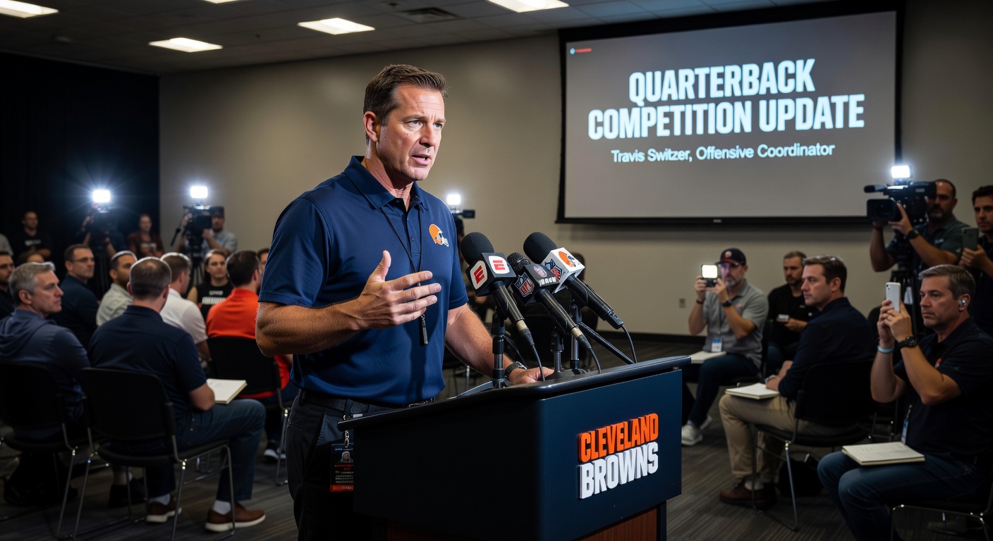 Browns OC Travis Switzer provides update on quarterback competition