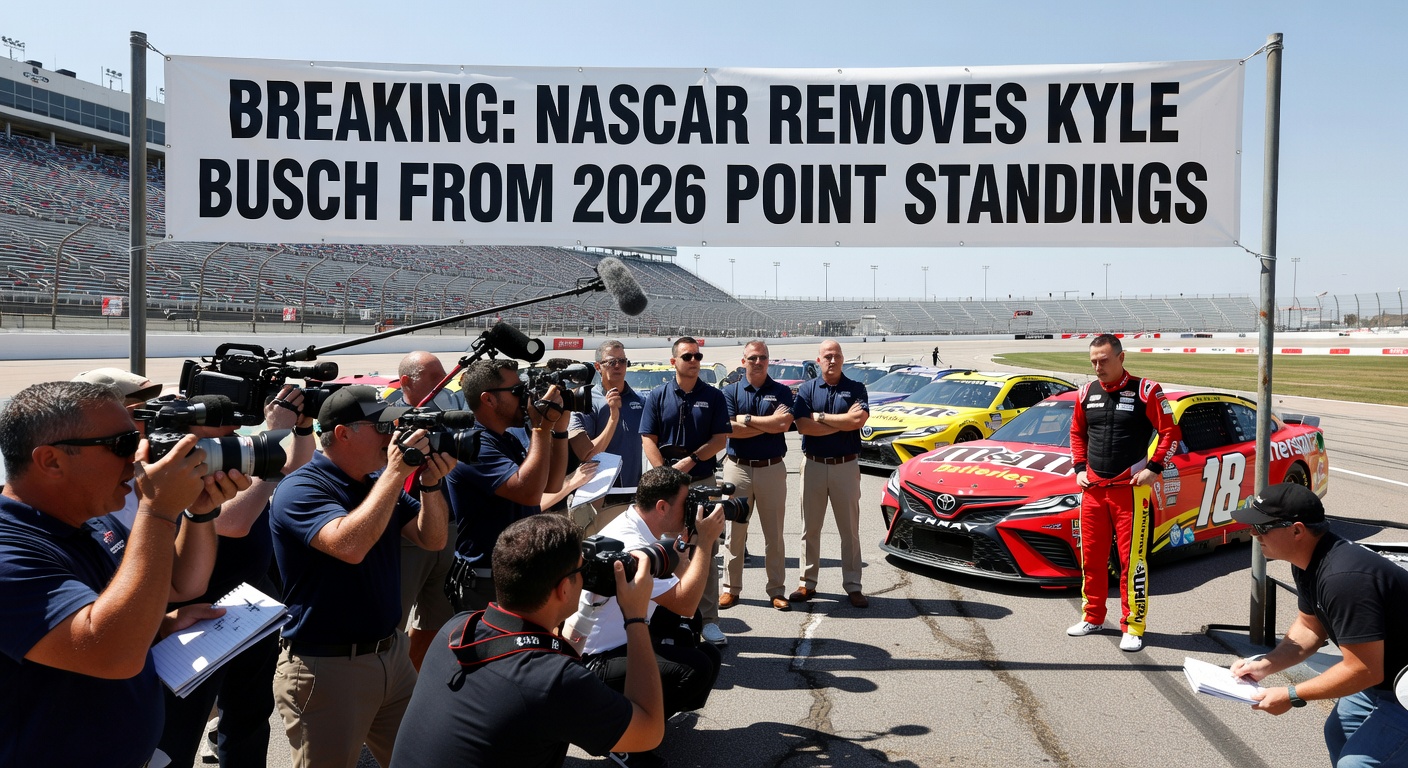 NASCAR removes Kyle Busch from point standings for 2026 season