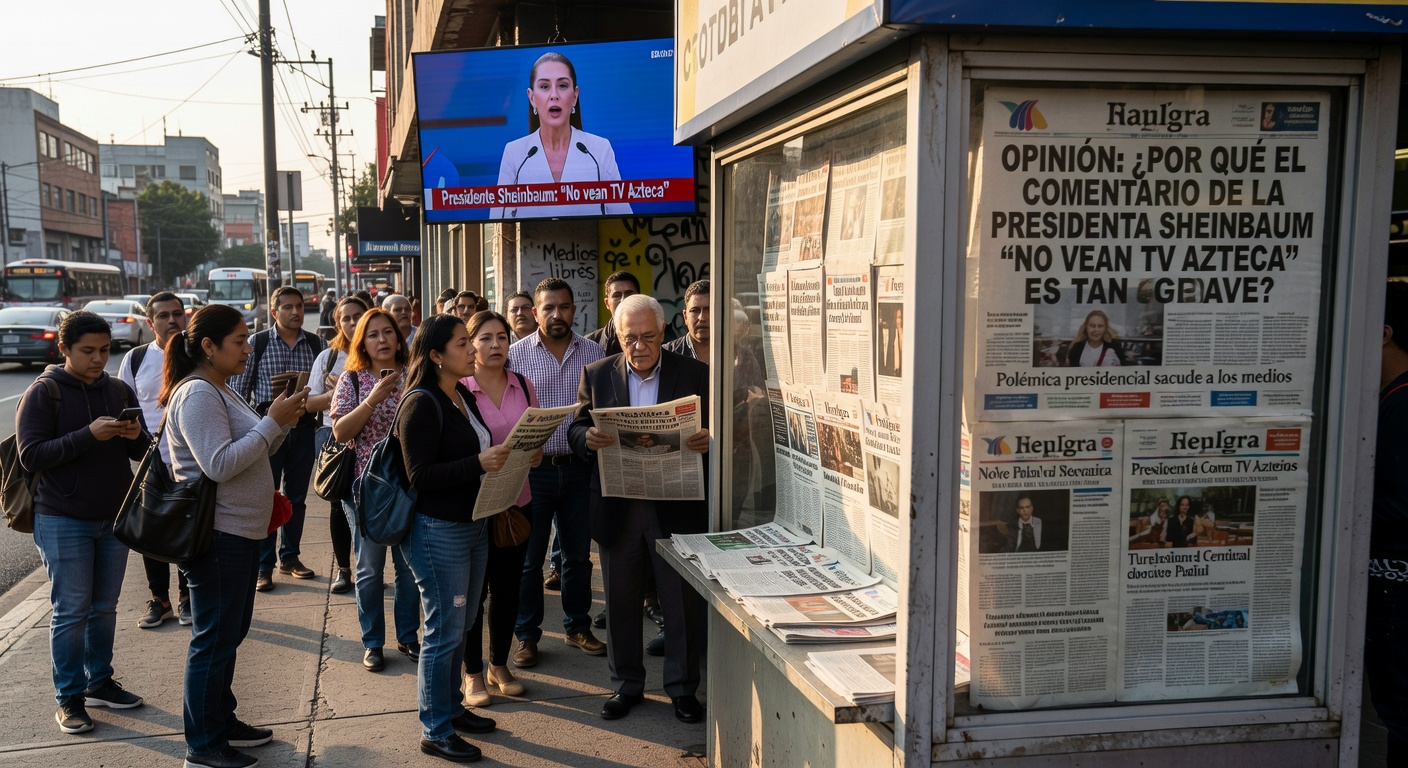 Opinion: Why President Sheinbaum’s ‘Don’t watch TV Azteca’ comment is such a big deal