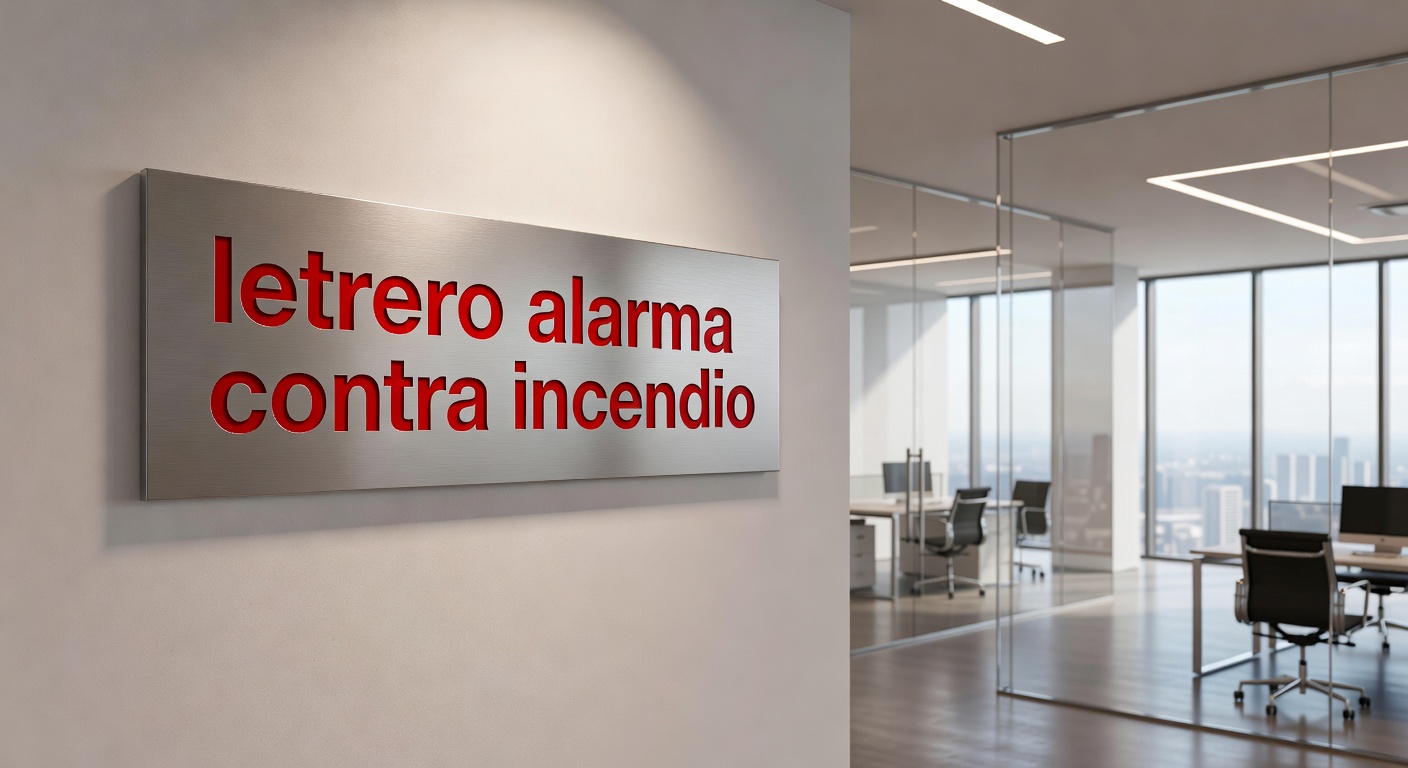 letrero alarma contra incendio: Imagen principal