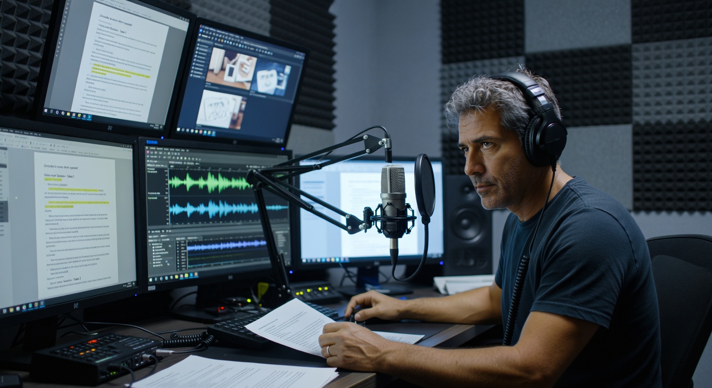 diferencias entre voz institucional, voz comercial y voz para radio: Concepto visual