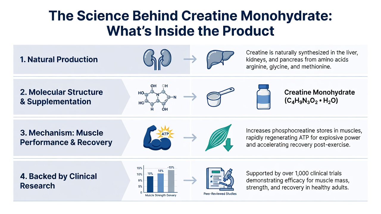 The Science Behind Creatine Monohydrate: What’s Inside the Product
