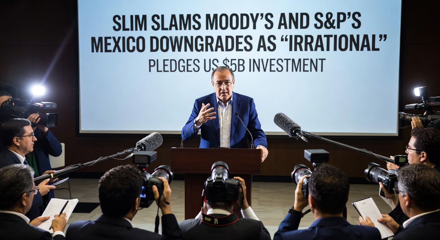 Slim slams Moody’s and S&P’s Mexico downgrades as ‘irrational,’ pledges US $5B in new investments