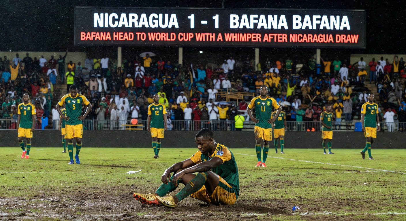 Bafana head to World Cup with a whimper after Nicaragua draw