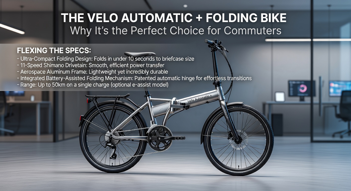 Vello Automatic+: The Ultimate Folding Bike for Modern Commuters