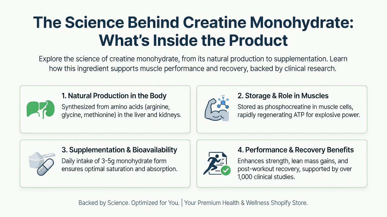 The Science Behind Creatine Monohydrate: What’s Inside the Product