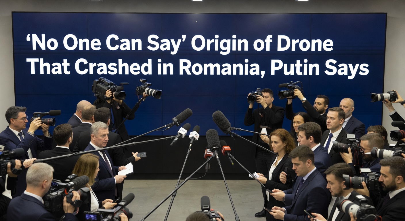 'No One Can Say' Origin of Drone That Crashed in Romania, Putin Says