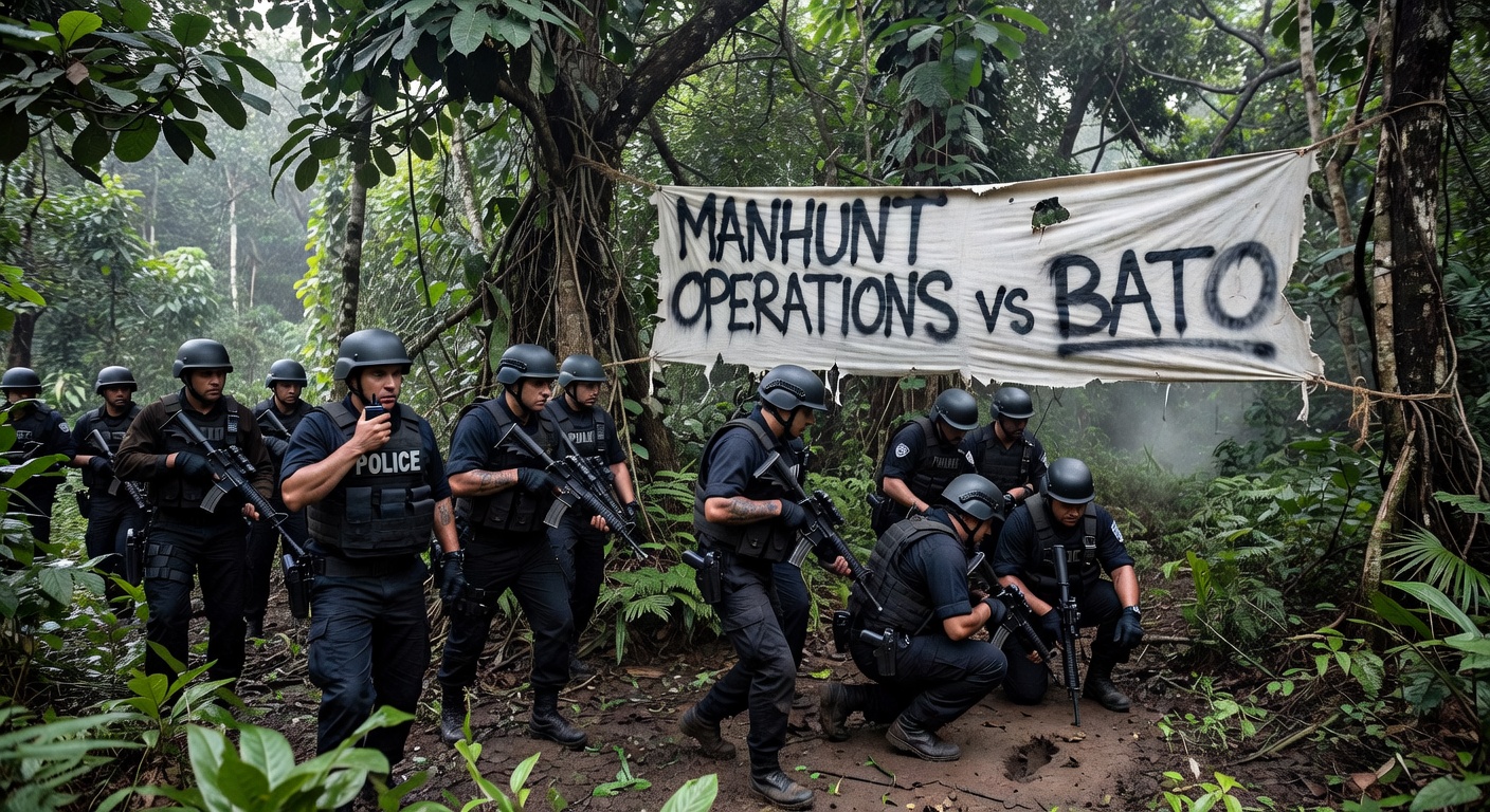 Law enforcement conducts manhunt operations vs Bato