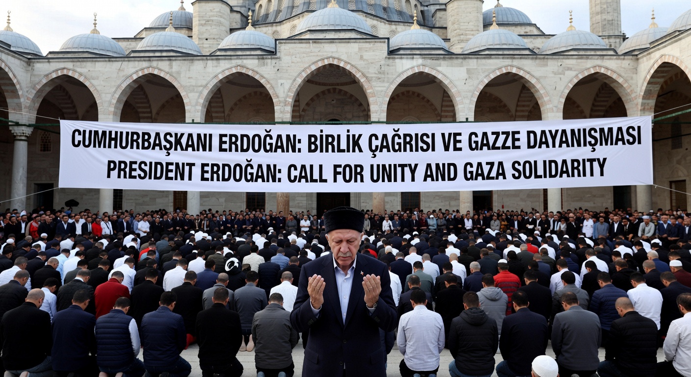 Erdoğan leads Eid prayer, calls for unity, Gaza solidarity