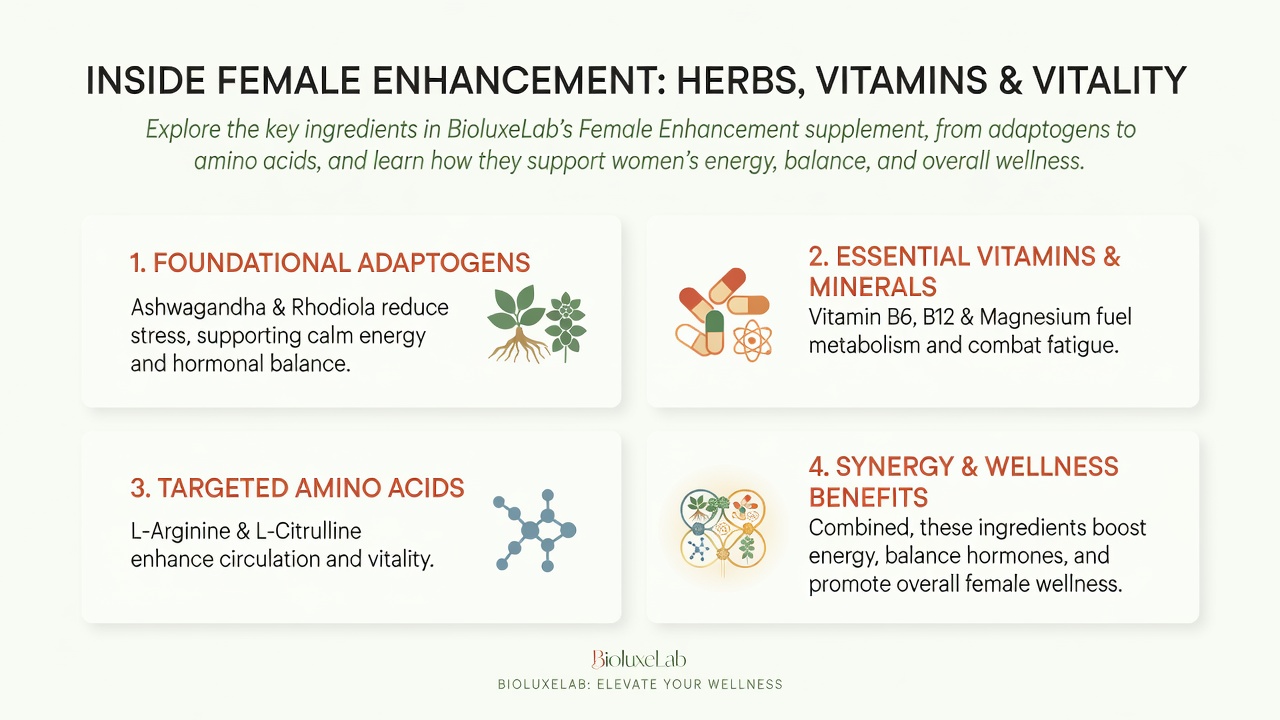 Inside Female Enhancement: Herbs, Vitamins & Vitality