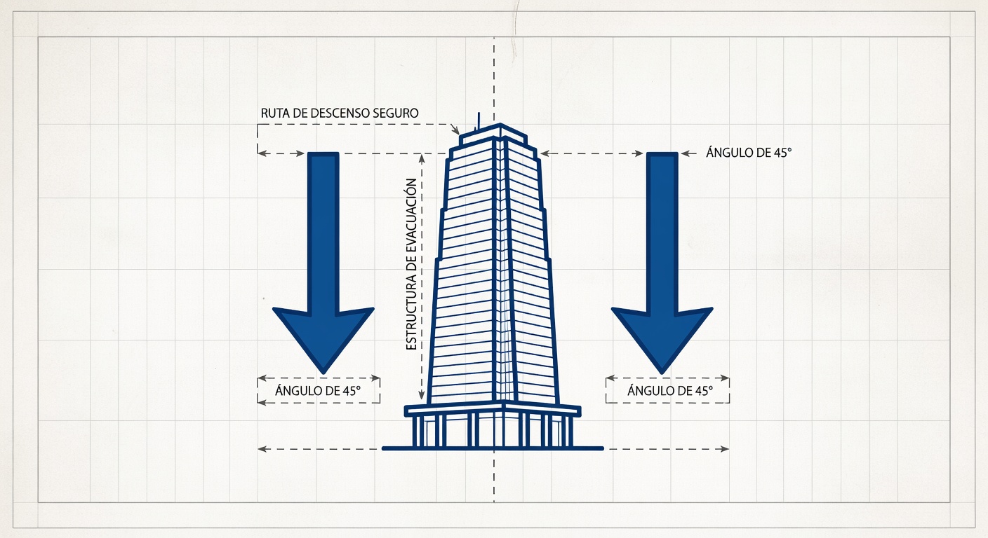 Planos de Evacuación Vertical: Concepto visual