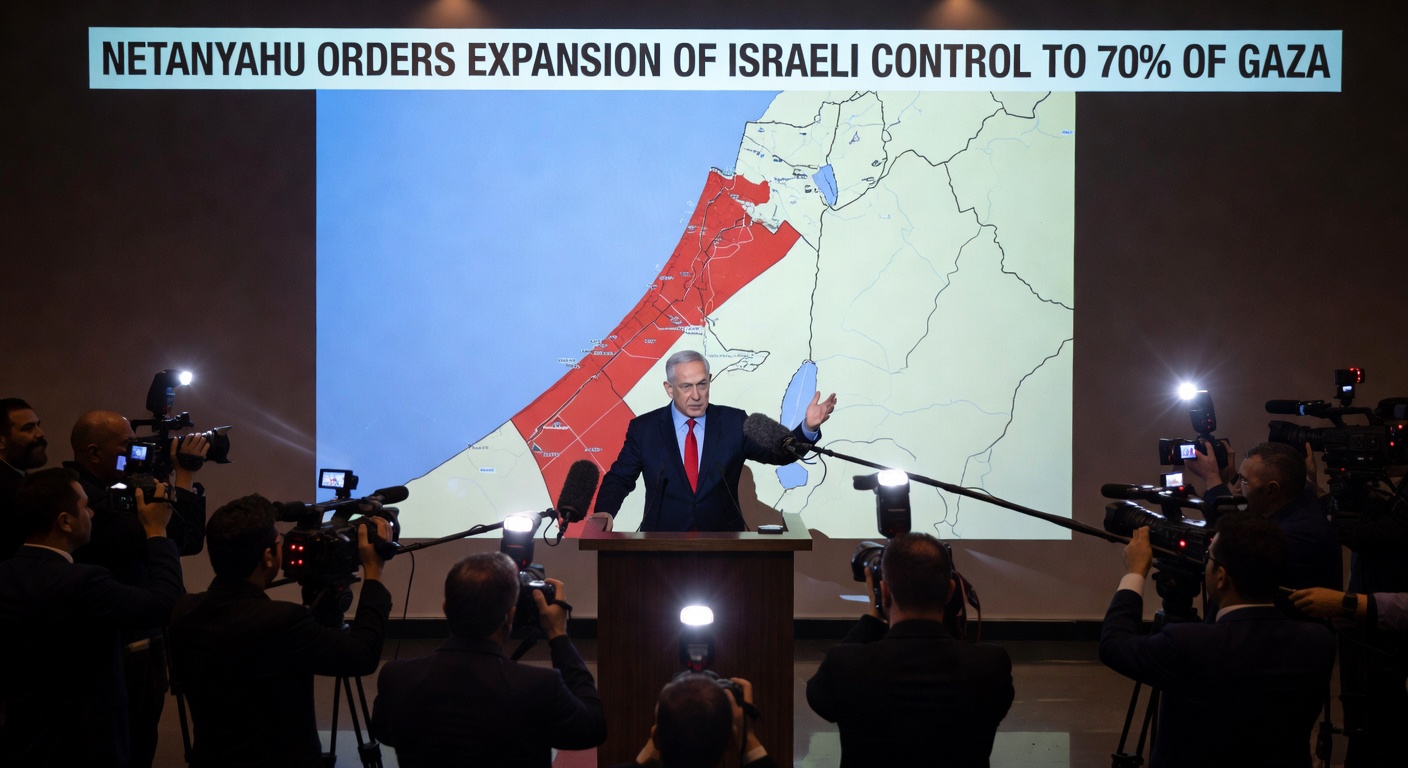 Netanyahu orders expansion of Israeli control to 70% of Gaza
