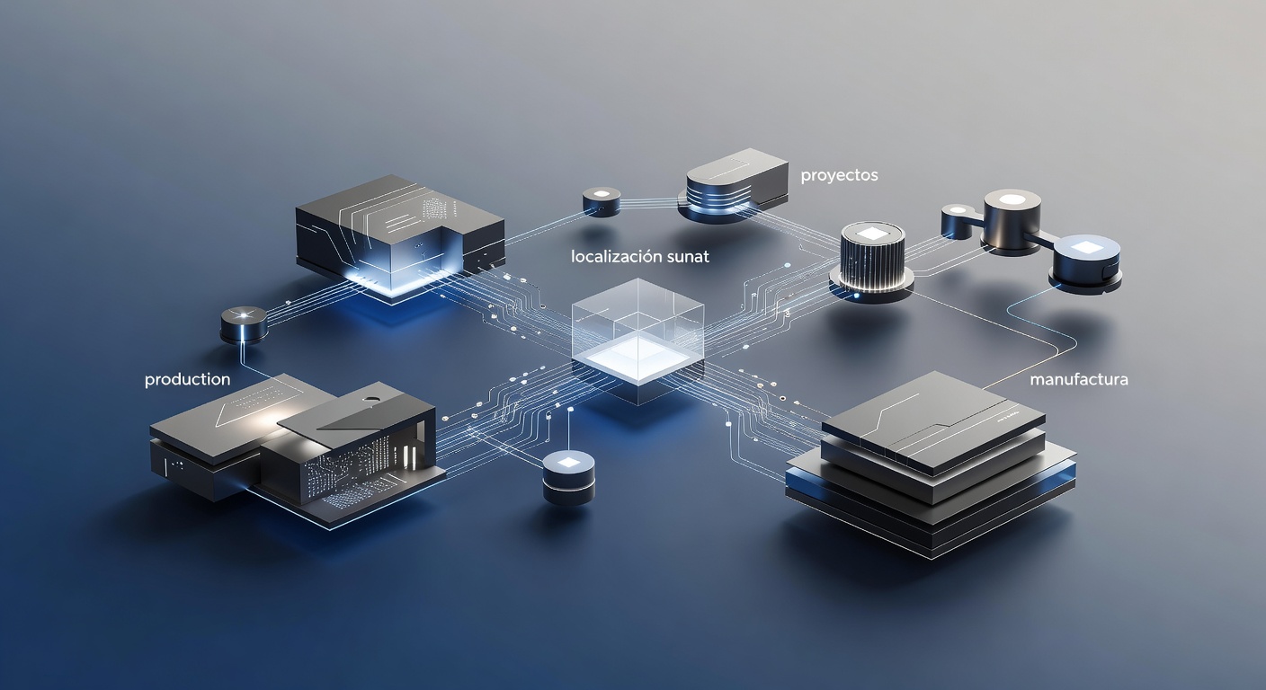 erp para produccion, proyectos y manufactura con localización sunat: Concepto visual